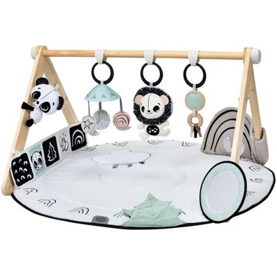 Czarno-Biała Mata Edukacyjna Z Drewnianym Stojakiem Do Sensorycznej Zabawy Décor Tiny Love Czarno-Biała Mata Edukacyjna Z Drewnianym Stojakiem Do Sensorycznej Zabawy Décor Tiny Love