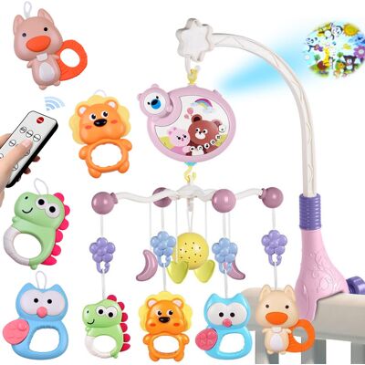 Lean Toys DLA DZIECI KOLOROWA KARUZELA DO ŁÓŻECZKA Z MUZYKĄ Lean Toys DLA DZIECI KOLOROWA KARUZELA DO ŁÓŻECZKA Z MUZYKĄ