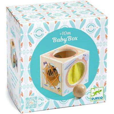 Drewniane Pudełko Sensoryczne Baby Box, Djeco Drewniane Pudełko Sensoryczne Baby Box, Djeco