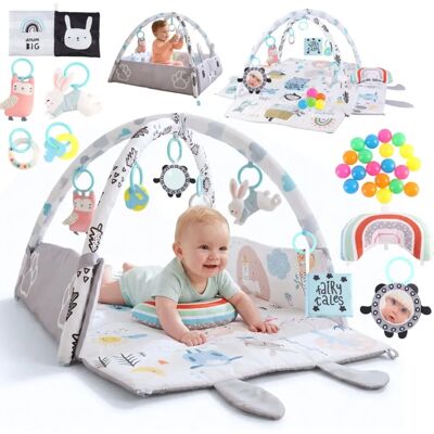 Active Hobby Duża Mata Edukacyjna Miękka Interaktywna 4w1 Poduszka Minky 20 Piłek Gryzaki Lusterko Active Hobby Duża Mata Edukacyjna Miękka Interaktywna 4w1 Poduszka Minky 20 Piłek Gryzaki Lusterko
