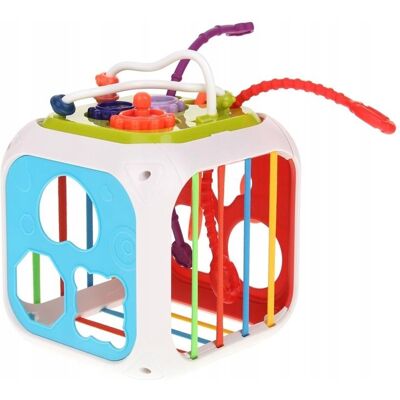 Nobo Kids Edukacyjna Kostka Sensoryczna Sorter Klocki 7w1 Nobo Kids Edukacyjna Kostka Sensoryczna Sorter Klocki 7w1