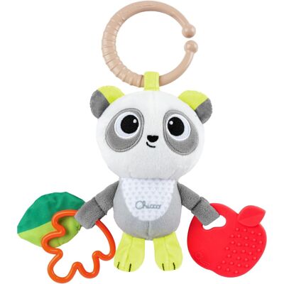Chicco Grzechotka Panda sensoryczna z gryzakiem i haczykiem do wózka 3-24 mies Chicco Grzechotka Panda sensoryczna z gryzakiem i haczykiem do wózka 3-24 mies