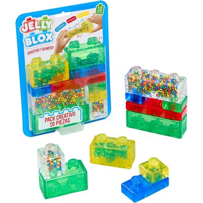 BIZAK Jelly Blox Pack Kreatywny Zestaw 10 Sztuk Klocki Sensoryczne Od 2 Lat BIZAK Jelly Blox Pack Kreatywny Zestaw 10 Sztuk Klocki Sensoryczne Od 2 Lat