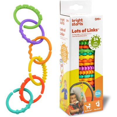 Bright Starts Kolorowe Ogniwa Sensoryczne 24 Sztuki Zabawka Edukacyjna Do Wózka Bright Starts Kolorowe Ogniwa Sensoryczne 24 Sztuki Zabawka Edukacyjna Do Wózka