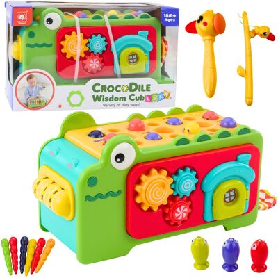 Lean Toys Kostka Edukacyjna Krokodylek Montessori Cymbałki I Labirynt Sensoryczna Lean Toys Kostka Edukacyjna Krokodylek Montessori Cymbałki I Labirynt Sensoryczna