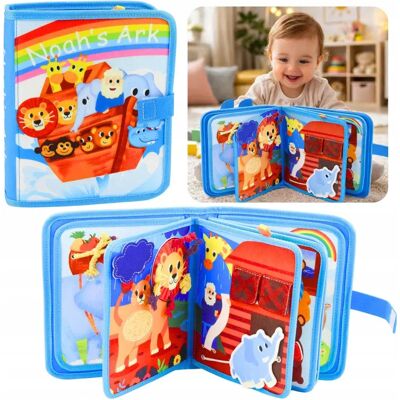 Lean Toys Książeczka Edukacyjna Sensoryczna Filcowa 3d Arka Noego Zwierzęta Lean Toys Książeczka Edukacyjna Sensoryczna Filcowa 3d Arka Noego Zwierzęta