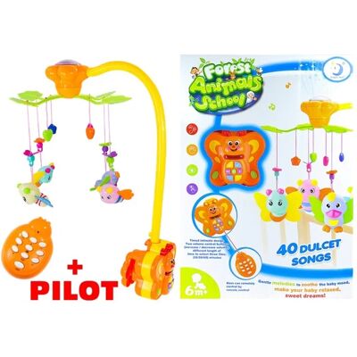 Lean Toys, Karuzela Do Łóżeczka, Forest Animals + Pilot Lean Toys, Karuzela Do Łóżeczka, Forest Animals + Pilot