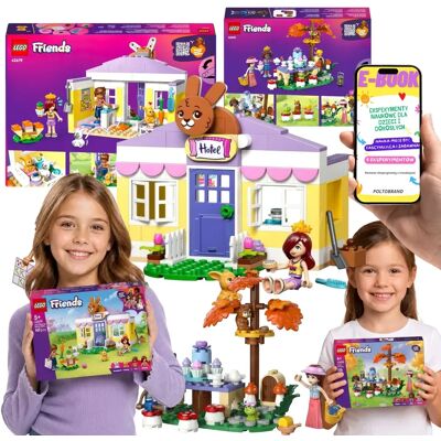 Zestaw Friends Hotel Dla Królików W Mieście Heartlake (42679) + Podwieczorek W Lesie (42690) • Prezent Lego Dla Syna Córki Wnuka Wnuczki + E-Book Zestaw Friends Hotel Dla Królików W Mieście Heartlake (42679) + Podwieczorek W Lesie (42690) • Prezent Lego Dla Syna Córki Wnuka Wnuczki + E-Book