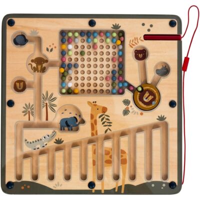 KALOO Magnetyczny Labirynt Zwierzęta Safari Gra Edukacyjna Montessori 6 Elementów 3+ KALOO Magnetyczny Labirynt Zwierzęta Safari Gra Edukacyjna Montessori 6 Elementów 3+