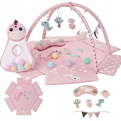 Mata Edukacyjna Dino Pink Dla Niemowląt Z Piłeczkami Milly Mally Tinymini Mata Edukacyjna Dino Pink Dla Niemowląt Z Piłeczkami Milly Mally Tinymini