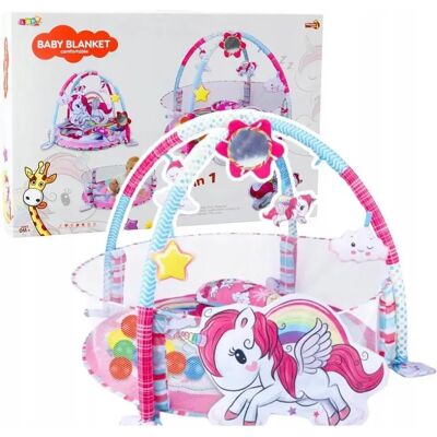Lean Toys Mata Edukacyjna Dla Niemowląt 3w1 Lean Toys Mata Edukacyjna Dla Niemowląt 3w1