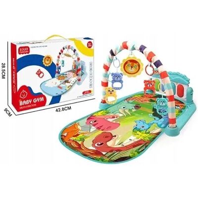 Lean Toys Mata Edukacyjna Dla Niemowląt Z Pianinkiem I Pałąkiem – Dinozaury 3w1 Lean Toys Mata Edukacyjna Dla Niemowląt Z Pianinkiem I Pałąkiem – Dinozaury 3w1