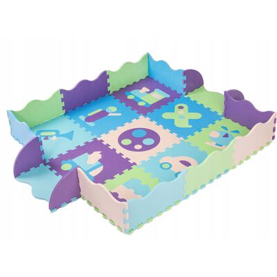 Springos Mata Piankowa Dzieci Puzzle Edukacyjna Gruba 90x90cm Składana Kojec Xxl Springos Mata Piankowa Dzieci Puzzle Edukacyjna Gruba 90x90cm Składana Kojec Xxl