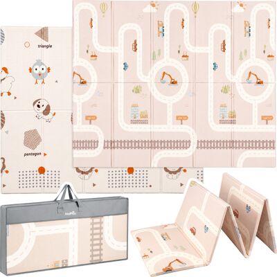 MalPlay Mata Piankowa Edukacyjna Składana Dwustronna 180x200 Pianka XPE dla Dzieci PlayZone MalPlay Mata Piankowa Edukacyjna Składana Dwustronna 180x200 Pianka XPE dla Dzieci PlayZone