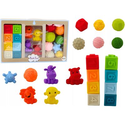Lean Toys Miękkie Klocki Edukacyjne Do Kąpieli 20 Elementów Zwierzęta Kształty Lean Toys Miękkie Klocki Edukacyjne Do Kąpieli 20 Elementów Zwierzęta Kształty