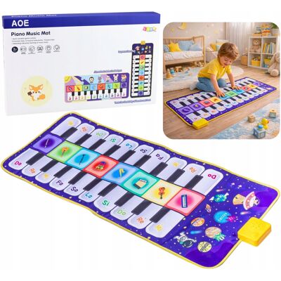 Lean Toys Muzyczna Mata Edukacyjna Taneczna Interaktywna Pianinko Kosmos 120 x 48 cm Lean Toys Muzyczna Mata Edukacyjna Taneczna Interaktywna Pianinko Kosmos 120 x 48 cm