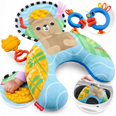 Fisher Price Poduszka Sensoryczna Dla Niemowląt Fisher-Price Gryzak Grzechotka 0+ 55cm Fisher Price Poduszka Sensoryczna Dla Niemowląt Fisher-Price Gryzak Grzechotka 0+ 55cm