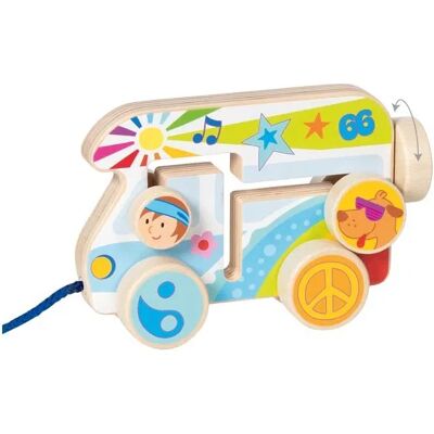 Goki Pojazd Drewniany Do Ciągnięcia Camper Van Goki Pojazd Drewniany Do Ciągnięcia Camper Van