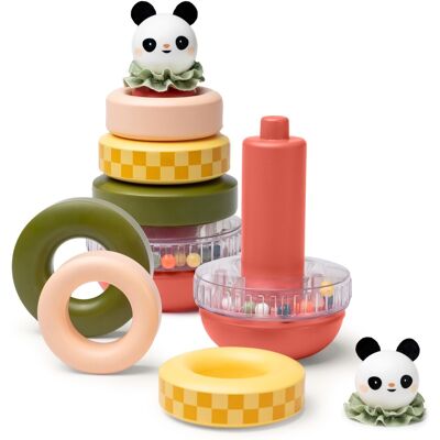 Taf Toys Wieża Sensoryczna Panda Do Układania – Piramidka Edukacyjna Montessori Dla Dzieci 9m+ Taf Toys Wieża Sensoryczna Panda Do Układania – Piramidka Edukacyjna Montessori Dla Dzieci 9m+
