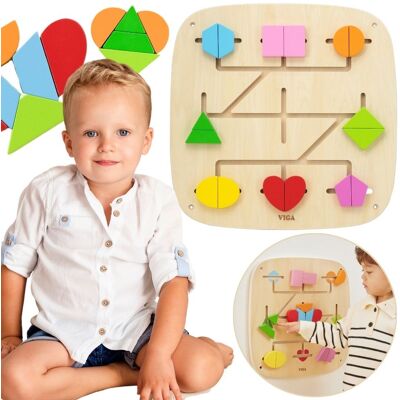 Viga Drewniana Tablica Manipulacyjna Ścienna Kształty Montessori Edukacyjna Viga Drewniana Tablica Manipulacyjna Ścienna Kształty Montessori Edukacyjna