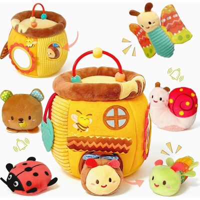 Inny producent Zabawka Sensoryczna Dla Niemowląt 6-12 Miesięcy, Pluszowa Pasieka Z 6 Inny producent Zabawka Sensoryczna Dla Niemowląt 6-12 Miesięcy, Pluszowa Pasieka Z 6