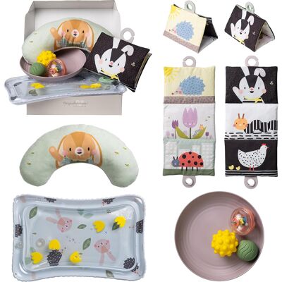 Taf Toys Zestaw Tummy Time dla niemowląt - mata wodna, książeczka, poduszka Taf Toys Zestaw Tummy Time dla niemowląt - mata wodna, książeczka, poduszka