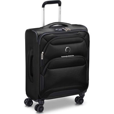 Delsey Sky Max 2.0 mała czarna walizka kabinowa na kółkach 55 cm Delsey Sky Max 2.0 mała czarna walizka kabinowa na kółkach 55 cm