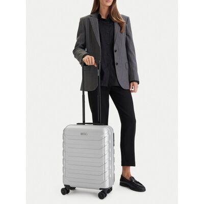 Gino Rossi Walizka Kabinowa Unisex Srebrny Gino Rossi-Ceo-Gin-S-003-05-Silver Srebrny Gino Rossi Walizka Kabinowa Unisex Srebrny Gino Rossi-Ceo-Gin-S-003-05-Silver Srebrny