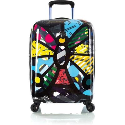 Heys Britto Butterfly twarda mała transparentna walizka kabinowa na kółkach Heys Britto Butterfly twarda mała transparentna walizka kabinowa na kółkach
