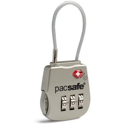 Kłódka do walizki, Pacsafe Prosafe 800, srebrna Kłódka do walizki, Pacsafe Prosafe 800, srebrna