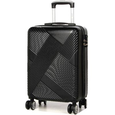 Inny producent LYS Paris Cali Mała twarda czarna walizka kabinowa na kółkach 55 cm Inny producent LYS Paris Cali Mała twarda czarna walizka kabinowa na kółkach 55 cm