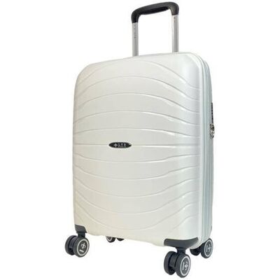 Inny producent LYS Paris Salvador Mała twarda biała walizka kabinowa na kółkach 55 cm Inny producent LYS Paris Salvador Mała twarda biała walizka kabinowa na kółkach 55 cm