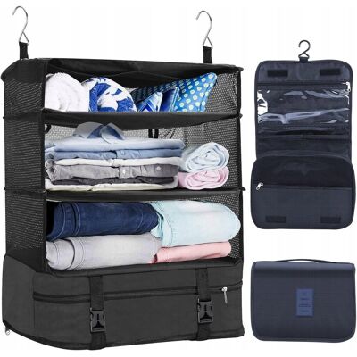 inna (Inny) Organizer do walizki sładany siatkowy wiszący 2szt 45x31x66cm inna (Inny) Organizer do walizki sładany siatkowy wiszący 2szt 45x31x66cm
