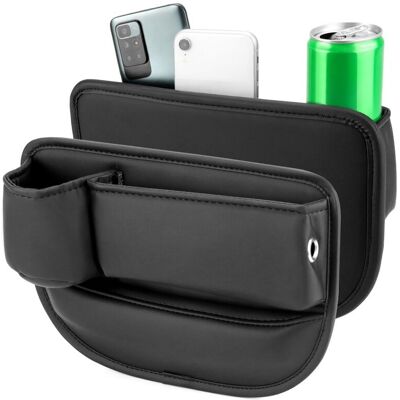 Inny producent Organizer samochodowy z USB i uchwytem na kubek czarny Inny producent Organizer samochodowy z USB i uchwytem na kubek czarny
