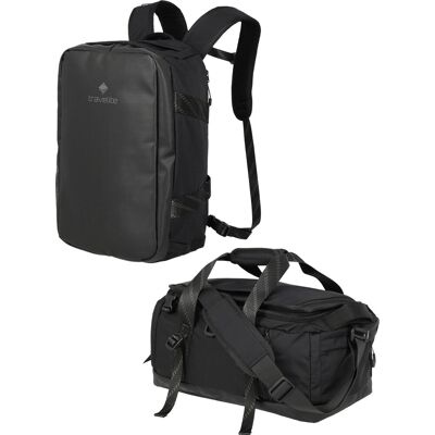 Plecak / Torba podróżna Travelite Venture 40cm Czarna Plecak / Torba podróżna Travelite Venture 40cm Czarna