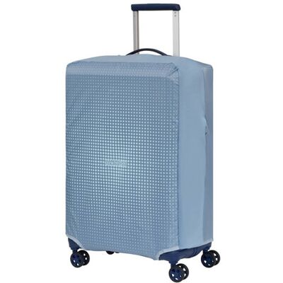 Pokrowiec na średnią walizkę American Tourister Luggage Cover M - stone blue / blue Pokrowiec na średnią walizkę American Tourister Luggage Cover M - stone blue / blue