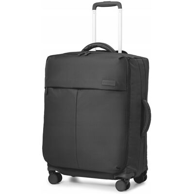 PUCCINI Walizka Podróżna Średnia Miękka Materiałowa Nylon EM50251B-1 Czarna PUCCINI Walizka Podróżna Średnia Miękka Materiałowa Nylon EM50251B-1 Czarna