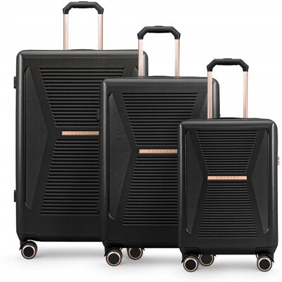 PUCCINI Zestaw WALIZEK Podróżnych Poliwęglan PC Komplet Twarde 3w1 PC031-1 PUCCINI Zestaw WALIZEK Podróżnych Poliwęglan PC Komplet Twarde 3w1 PC031-1