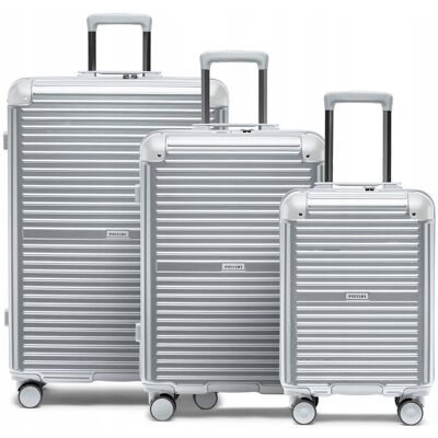 PUCCINI Zestaw WALIZEK Podróżnych Poliwęglan PC Komplet Twarde 3w1 PC034-4C PUCCINI Zestaw WALIZEK Podróżnych Poliwęglan PC Komplet Twarde 3w1 PC034-4C