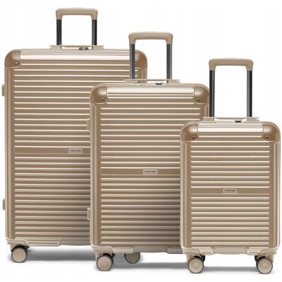 PUCCINI Zestaw WALIZEK Podróżnych Poliwęglan PC Komplet Twarde 3w1 PC034-6C PUCCINI Zestaw WALIZEK Podróżnych Poliwęglan PC Komplet Twarde 3w1 PC034-6C