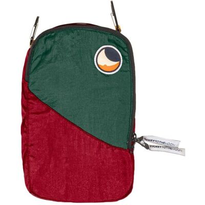 Saszetka Ticket To The Moon Travel Cube S - burgundy / dark green Saszetka Ticket To The Moon Travel Cube S - burgundy / dark green