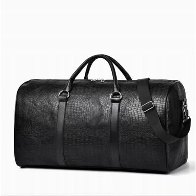 Inny producent Skórzana Torba Podróżna Duffel Krokodyl Retro Duża Torba Weekendowa HIT Inny producent Skórzana Torba Podróżna Duffel Krokodyl Retro Duża Torba Weekendowa HIT