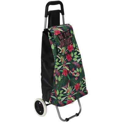 HowHomely Torba na Zakupy TROPIC – Stylowy Wózek na Kółkach HowHomely Torba na Zakupy TROPIC – Stylowy Wózek na Kółkach
