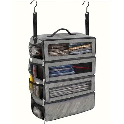 PerfectLife Torba Ogranizer Wiszący Podróżny 60X23X37Cm Szary PerfectLife Torba Ogranizer Wiszący Podróżny 60X23X37Cm Szary