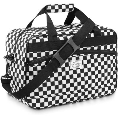 Zagatto Torba Podróżna Do Samolotu Ryanair 40X20X25 20L W Szachownicę, Zg827 Zagatto Torba Podróżna Do Samolotu Ryanair 40X20X25 20L W Szachownicę, Zg827