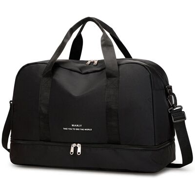 Inny producent Torba podróżna sportowa crossbody Casual Czarna Inny producent Torba podróżna sportowa crossbody Casual Czarna