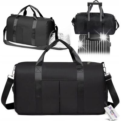 Inny producent TORBA PODRÓŻNA SPORTOWA TRENINGOWA 40L + KIESZEŃ NA BUTY Inny producent TORBA PODRÓŻNA SPORTOWA TRENINGOWA 40L + KIESZEŃ NA BUTY