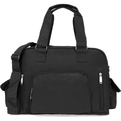 Torba z mikrofibry unisex Bellugio - czarna Torba z mikrofibry unisex Bellugio - czarna