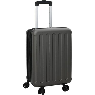 Vidaxl Składana Walizka Twarda 20'' Czarna Szara 34x23x55,5 Cm Abs Vidaxl Składana Walizka Twarda 20'' Czarna Szara 34x23x55,5 Cm Abs
