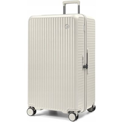 PUCCINI Walizka Duża Podróżna Trunk Poliwęglan Na Czterech Kołach Beżowa PC036TA-6B PUCCINI Walizka Duża Podróżna Trunk Poliwęglan Na Czterech Kołach Beżowa PC036TA-6B